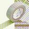 Washi Tape stripe-checked green 15mm