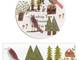 Wide Washi Tape Fairy Tale Forest 38mm