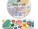 Wide Washi Tape Finnish Flower 38mm