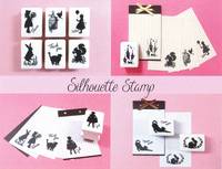 Silhouette Stamp Cat Silhouette Stamp Cat