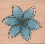 Stempel Blüte blau Stempel Blüte blau