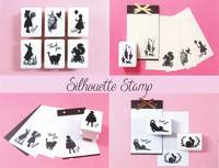 Silhouette Stamp Girl