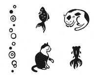 Stempelset Goldfisch & Katze Stempelset Goldfisch & Katze