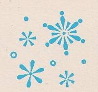Stempel Schneeflocken Stempel Schneeflocken