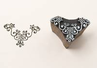 Blockwallah Stempel - Floral Corner Blockwallah Stempel - Floral Corner
