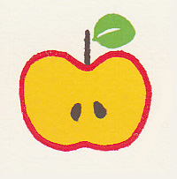 Stempel Apfel Stempel Apfel