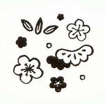 Stempel Bambus, Pflaume & Kiefer Stempel Bambus, Pflaume & Kiefer