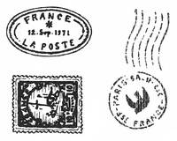 Stempelset Poststempel Stempelset Poststempel