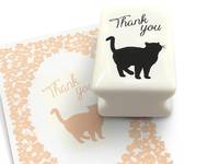 Silhouette Stamp Cat