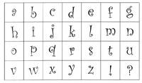 Mini Stempel Set Alphabet klein Mini Stempel Set Alphabet klein
