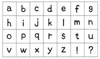 Mini Stempel Set Alphabet klein Mini Stempel Set Alphabet klein