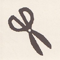 Stempel Schere Stempel Schere