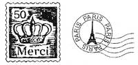 Stempelset Merci Paris Stempelset Merci Paris