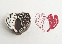 Blockwallah Stempel - Kitty Heart Blockwallah Stempel - Kitty Heart