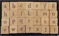 Mini Stempel Set Alphabet klein Mini Stempel Set Alphabet klein