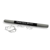 Stamp Twin Marker Silver Gray