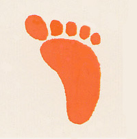 Stempel Fuß Stempel Fuß