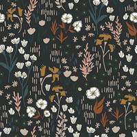 Cotton+Steel Dear Isla - Meadow - Almost Black Rayon Cotton+Steel Dear Isla - Meadow - Almost Black Rayon