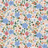 Cotton+Steel Primavera - Wild Rose - Cream Metallic Cotton+Steel Primavera - Wild Rose - Cream Metallic