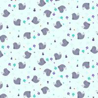 Cotton+Steel Summer Skies - Fox Friends - Light Aqua