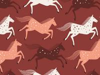 Cotton+Steel Wild & Free - Wild Horses - Warm Sienna Canvas Cotton+Steel Wild & Free - Wild Horses - Warm Sienna Canvas
