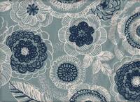 Scandinavian flower blue Scandinavian flower blue