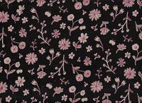 Blumen schwarz (Babycord) Blumen schwarz (Babycord)