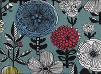 Etching Flower 145 blue Etching Flower 145 blue
