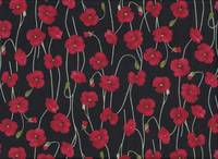 Poppy schwarz rot (Lawn) Poppy schwarz rot (Lawn)