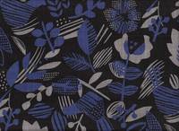 Blue - Flower black Blue - Flower black