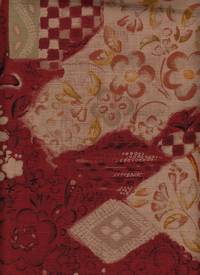 Blumen shibori rot