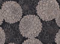 Chrysantheme schwarz Jacquard