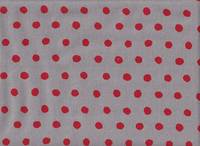 Echino Dots gray red