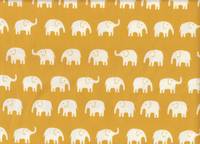 Elefanten groß weiß auf gelb
