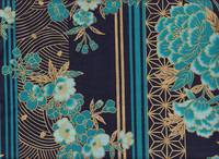 Kiku asanoha blau gold Kiku asanoha blau gold