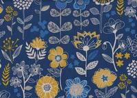 Nordic Flower blue
