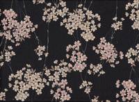 Sakura schwarz Chirimen Sakura schwarz Chirimen