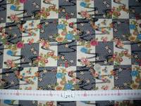 Shibori Blumen Quadrate schwarz Shibori Blumen Quadrate schwarz