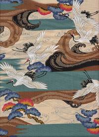 Kranich und Wellen türkis Kranich und Wellen türkis