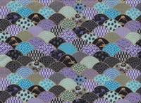 Wagara Welle lila grün Wagara Welle lila grün