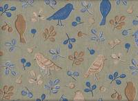 Vogel & Beeren grün Vogel & Beeren grün