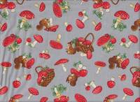 Eichhörnchen & Pilze grau Eichhörnchen & Pilze grau