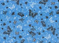 Schmetterling blau double gauze Schmetterling blau double gauze