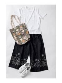 Etoffe - flower black Etoffe - flower black