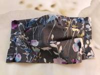 Gesichtsmaske Blumen Watercolor Grau Gesichtsmaske Blumen Watercolor Grau