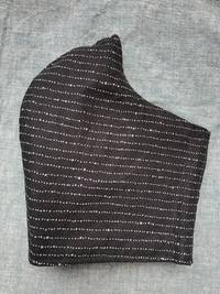 Gesichtsmaske Rund Libelle - Regen schwarz Gesichtsmaske Rund Libelle - Regen schwarz