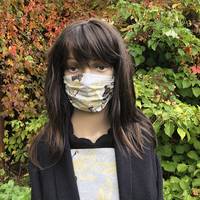 Gesichtsmaske Kranich Welle Grau Gesichtsmaske Kranich Welle Grau