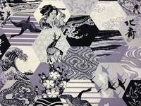Hokusai: Edo Hexagon violet Hokusai: Edo Hexagon violet