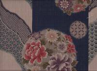 Blumen Wellen blau Blumen Wellen blau