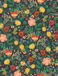 Cotton+Steel Camont - Poppy Fields - Black Cotton+Steel Camont - Poppy Fields - Black